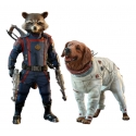 Les Gardiens de la Galaxie Vol. 3 - Figurines Movie Masterpiece 1/6 Rocket & Cosmo 16 cm