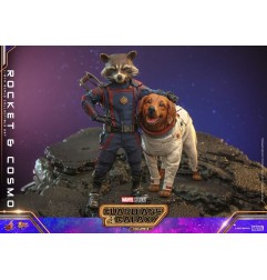 Les Gardiens de la Galaxie Vol. 3 - Figurines Movie Masterpiece 1/6 Rocket & Cosmo 16 cm