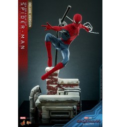 Spider-Man: No Way Home - Figurine Movie Masterpiece 1/6 Spider-Man (New Red and Blue Suit) (Deluxe Version) 28 cm