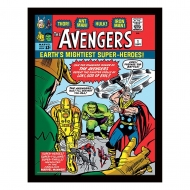 Marvel - Poster encadré Collector Print Avangers vs. Loki Comic