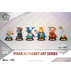Disney - Assortiment statuettes Mini Diorama Stage 100 Years of Wonder Pixar Alphabet Art 10 cm (6)