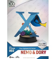 Disney - Assortiment statuettes Mini Diorama Stage 100 Years of Wonder Pixar Alphabet Art 10 cm (6)