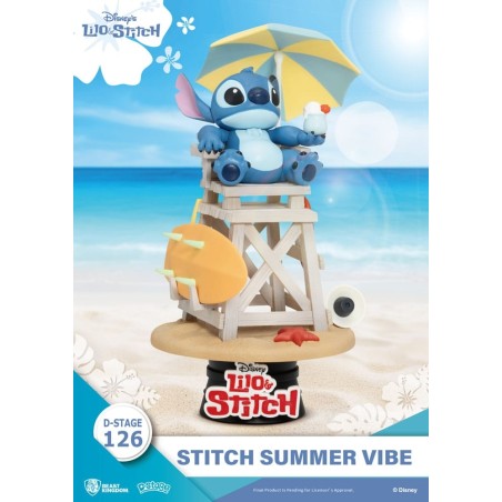 Lilo & Stitch - Disney diorama PVC D-Stage Stitch Summer Vibe 16 cm