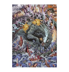 Godzilla - Lithographie Limited Edition 42 x 30 cm