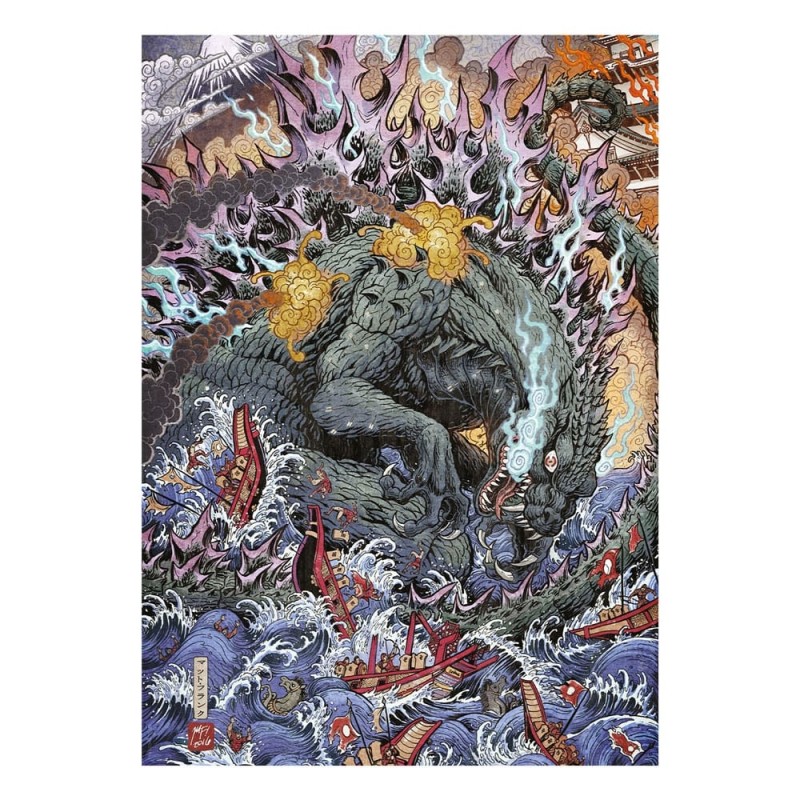 Godzilla - Lithographie Limited Edition 42 x 30 cm