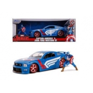 Avengers - Véhicule 1/24 Ford Mustang GT 2006 Captain America