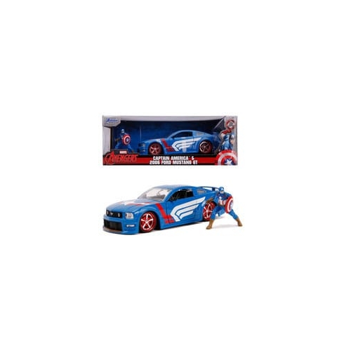 Avengers - Véhicule 1/24 Ford Mustang GT 2006 Captain America