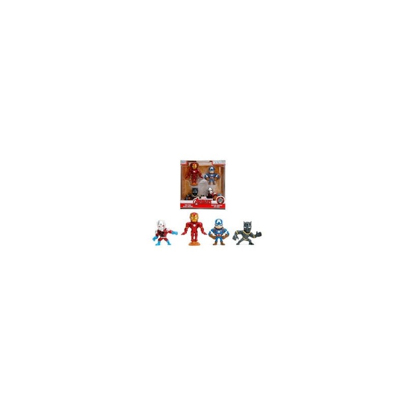 Marvel - Avengers pack 4 figurines Diecast Nano Metalfigs 6 cm
