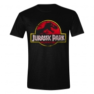 Jurassic Park - T-Shirt Distressed Logo Jurassic Park