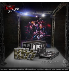 Kiss - Statuette Rock Ikonz On Tour caisse de tournée + décor de scène Alive! Tour