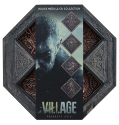 Resident Evil VIII - Pack 4 médaillons House Crest Limited Edition