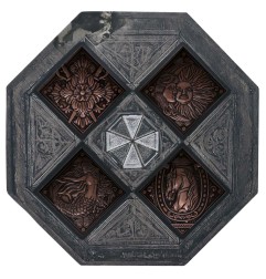 Resident Evil VIII - Pack 4 médaillons House Crest Limited Edition