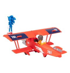 Sonic The Hedgehog - Assortiment figurines Sonic The Movie 2 Sonic & Tails in Plane 6 cm