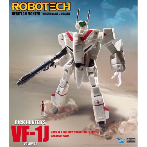 Robotech - Figurine Veritech Micronian Pilot Collection 1/100 Rick Hunter VF-1J 15 cm