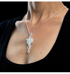 Le Seigneur des Anneaux - Réplique 1/1 pendentif & collier Arwen Etoile du Soir (argent sterling)