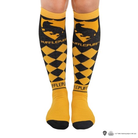 Harry Potter - Pack 3 paires de chaussettes à genoux Poufsouffle