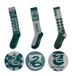 Harry Potter - Pack 3 paires de chaussettes Serpentard
