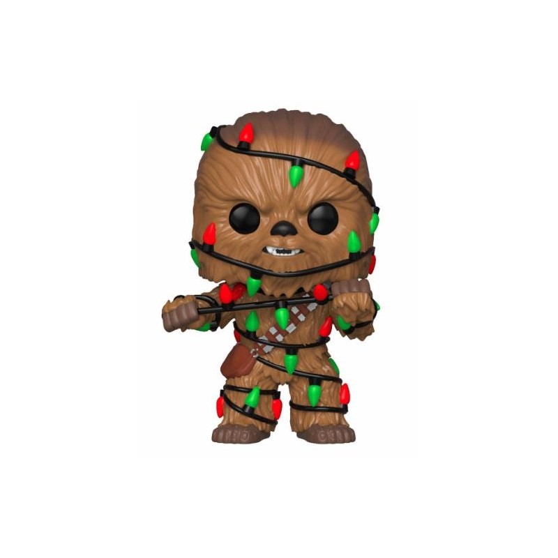 Star Wars - POP! Vinyl Bobble Head Holiday Chewbacca with Lights 9 cm