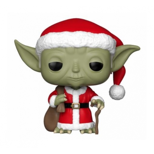 Star Wars - Figurine POP! Holiday Santa Yoda 9 cm
