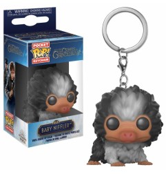 Les animaux fantastiques - Les Animaux fantastiques 2 porte-clés Pocket POP! Vinyl Baby Niffler (Black/White) 4 cm