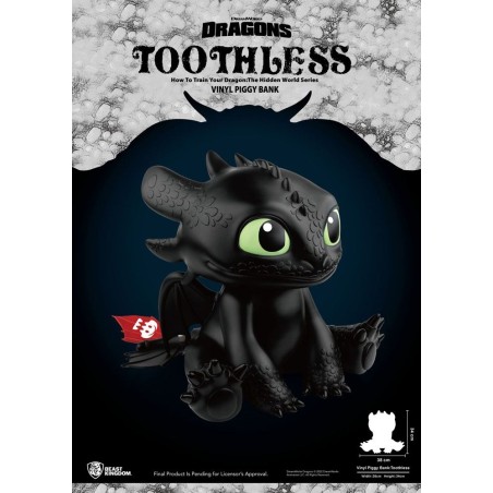 Dragons - Tirelire Piggy Vinyl Toothless 34 cm