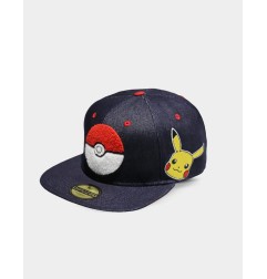Pokémon - Pokemon casquette Snapback Denim Logo