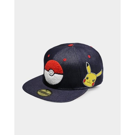 Pokémon - Pokemon casquette Snapback Denim Logo