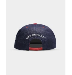 Pokémon - Casquette Snapback Denim Logo Pokémon