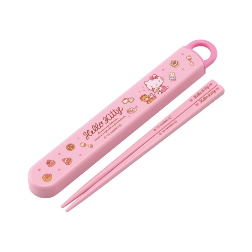 Hello Kitty - Baguettes avec boîte Sweety pink 16 cm