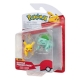 Pokémon - Pack 2 figurines Battle Figure First Partner Set Bulbizarre 2, Pikachu 1