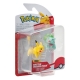 Pokémon - Pack 2 figurines Battle Figure First Partner Set Bulbizarre 2, Pikachu 1