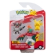 Pokémon - Pack 3 figurines Battle Figure Set Pikachu 8, Perrserker, Hawlucha 5 cm