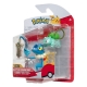 Pokémon - Pack 3 figurines Battle Figure Set Monorpale, Bulbizarre 4, Croâporal 5 cm