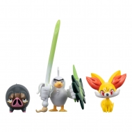 Pokémon - Pack 3 figurines Battle Figure Set Fennekin, Lechonk, Palarticho 5 cm