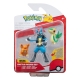 Pokémon - Pack 3 figurines Battle Figure Set Vipélierre, Pawmi, Lucario 5 cm