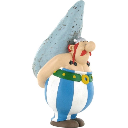 Astérix - Figurine Obelix avec son Menhir 12 cm