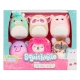 Squishville Mini Squishmallows - Pack 6 peluches Safari Squad 5 cm