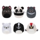 Squishville Mini Squishmallows - Pack 6 peluches Black & White Squad 5 cm