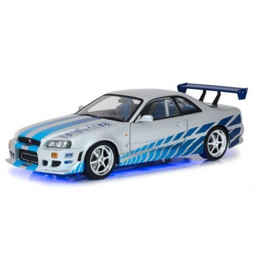 Fast & Furious 2 - Réplique métal 1/18 Brians Nissan Skyline GT-R34 1999 -  Figurine-Discount
