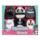 Squishville Mini Squishmallows - Pack 6 peluches Black & White Squad 5 cm