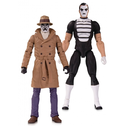 DC Comics - Pack 2 figurines Doomsday Clock Rorschach & Mime 18 cm