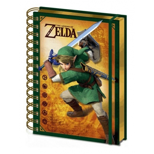 The Legend of Zelda - Cahier à spirale A5 Wiro 3D Link