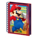 Super Mario - Cahier à spirale A5 Wiro 3D Mario