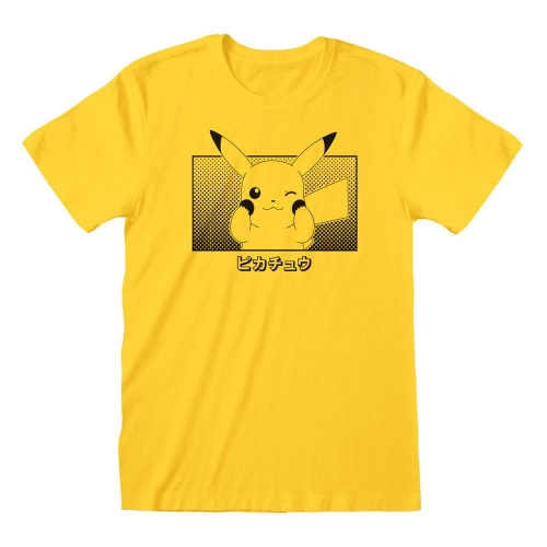 Pokémon - T-Shirt Pikachu Katakana