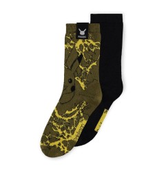 Pokémon - Pokemon pack 2 paires de chaussettes Pikachu 43-46