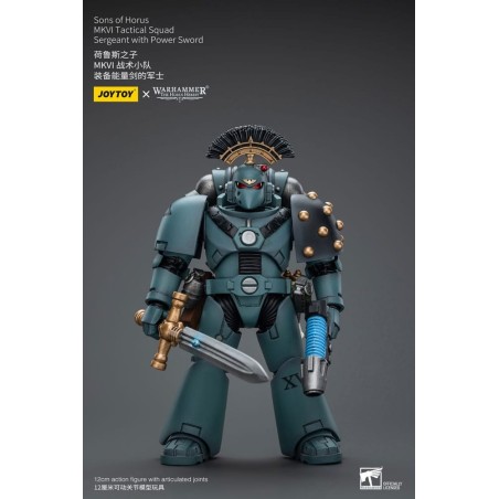 Warhammer - The Horus Heresy figurine 1/18 Sons of Horus MKVI Tactical Squad Sergeant with Power Sword 12 cm