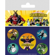 My Hero Academia - Pack 5 badges Characters