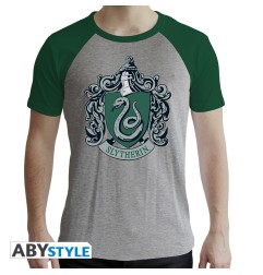 Harry Potter - Tshirt Serpentard homme MC gris & vert - premium