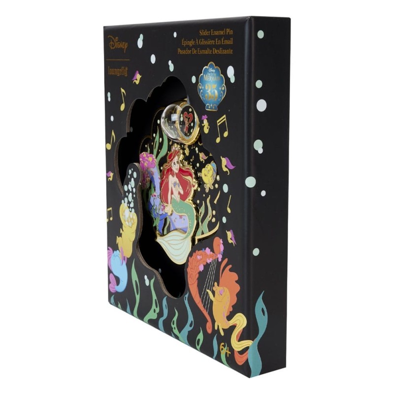 La petite Sirène - Disney by Loungefly pin's émaillés 3 35th Anniversary Life is the bubbles Limited Edition 8 cm