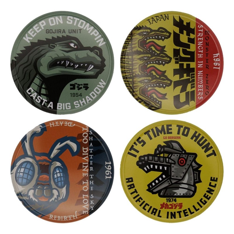Godzilla - Pack 4 sous-verres